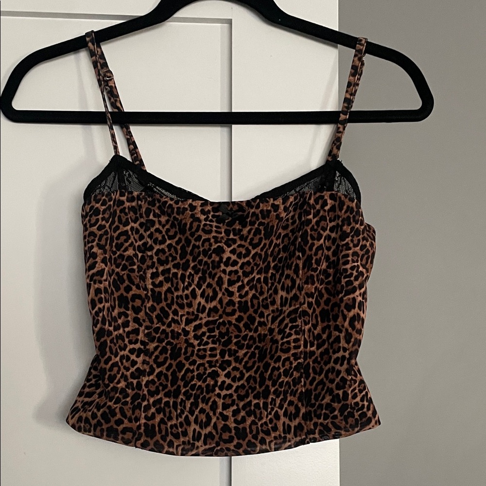 Edikted Brown Leopard Cami Top